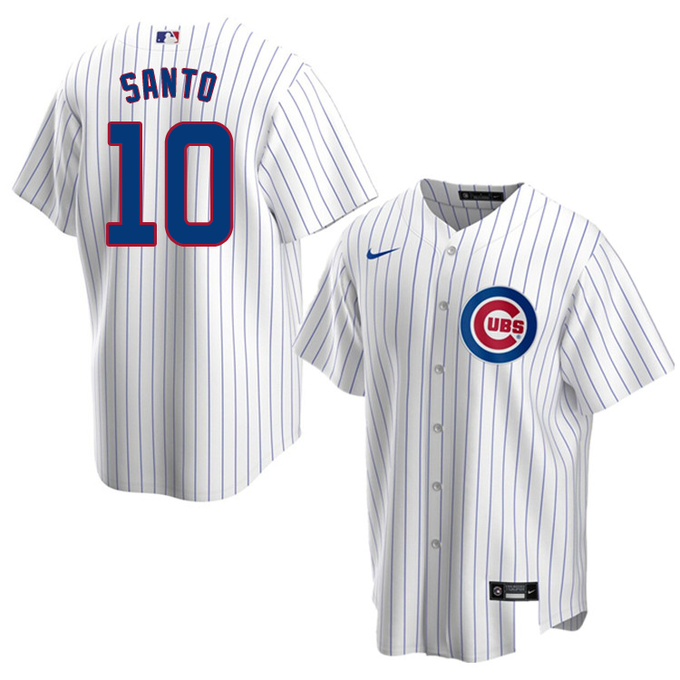 Nike Men #10 Ron Santo Chicago Cubs Baseball Jerseys Sale-White